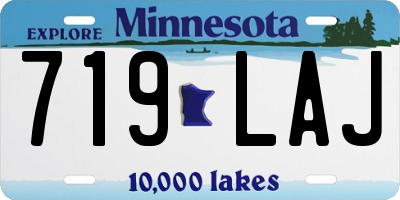 MN license plate 719LAJ