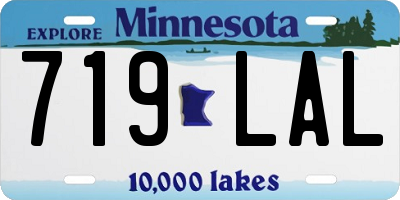 MN license plate 719LAL