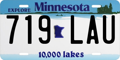MN license plate 719LAU