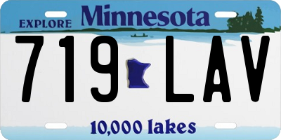 MN license plate 719LAV
