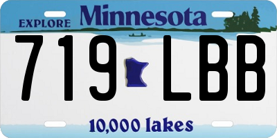 MN license plate 719LBB