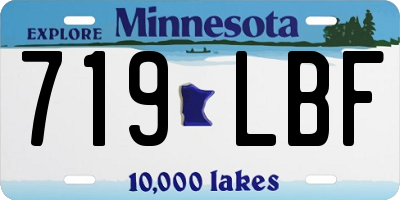 MN license plate 719LBF