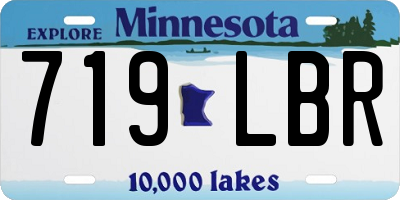 MN license plate 719LBR