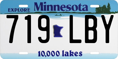 MN license plate 719LBY