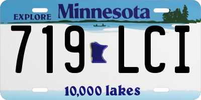 MN license plate 719LCI