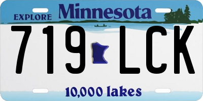 MN license plate 719LCK