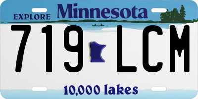 MN license plate 719LCM