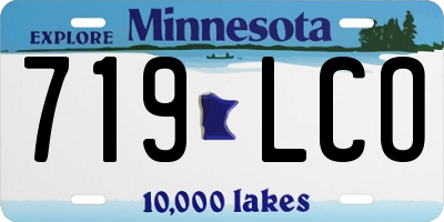 MN license plate 719LCO