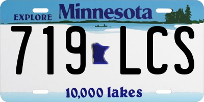 MN license plate 719LCS
