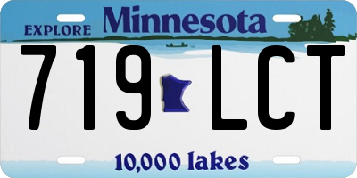MN license plate 719LCT