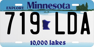 MN license plate 719LDA