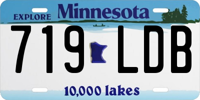 MN license plate 719LDB
