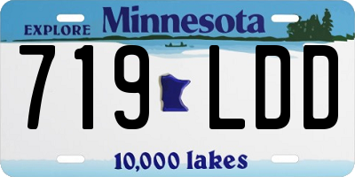 MN license plate 719LDD