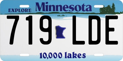 MN license plate 719LDE