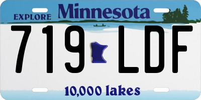 MN license plate 719LDF