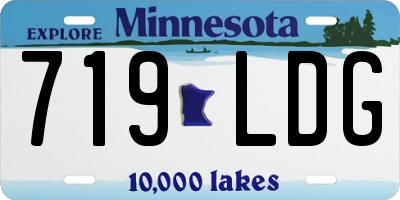 MN license plate 719LDG