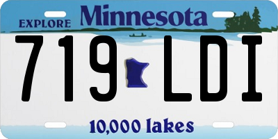 MN license plate 719LDI