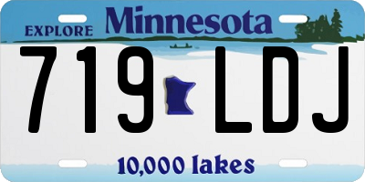 MN license plate 719LDJ