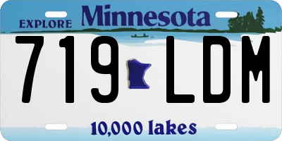 MN license plate 719LDM