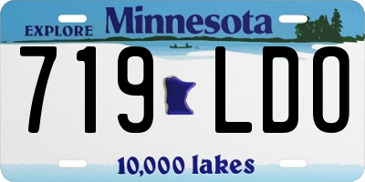 MN license plate 719LDO