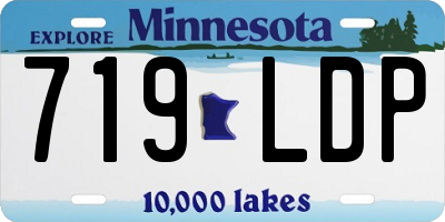 MN license plate 719LDP