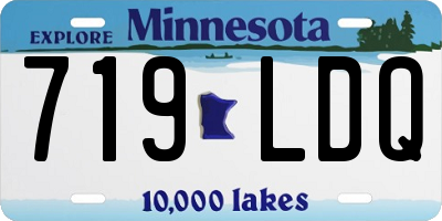 MN license plate 719LDQ