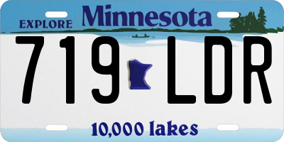 MN license plate 719LDR