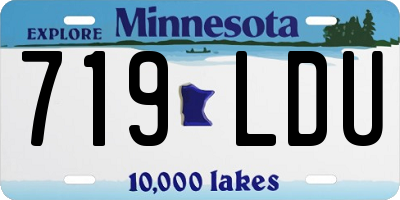 MN license plate 719LDU