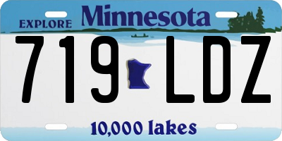 MN license plate 719LDZ