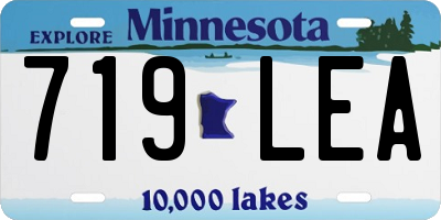 MN license plate 719LEA