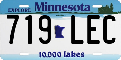 MN license plate 719LEC