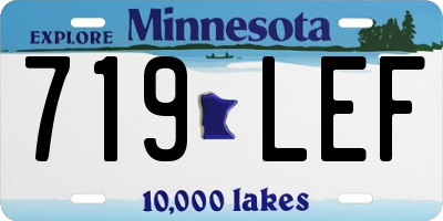 MN license plate 719LEF