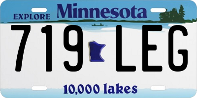 MN license plate 719LEG