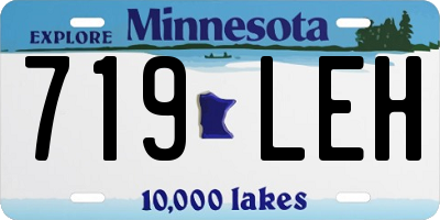 MN license plate 719LEH
