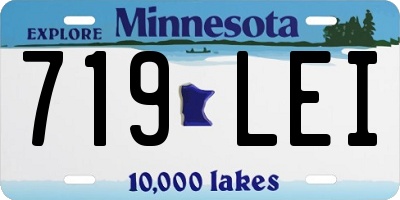 MN license plate 719LEI