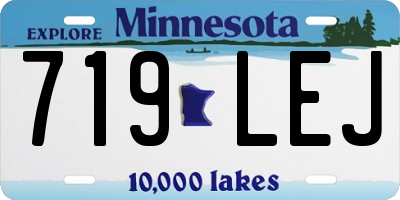 MN license plate 719LEJ