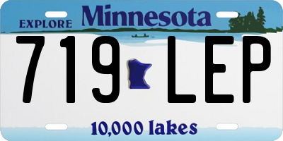 MN license plate 719LEP