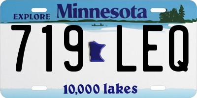 MN license plate 719LEQ