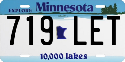 MN license plate 719LET