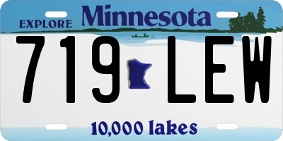 MN license plate 719LEW