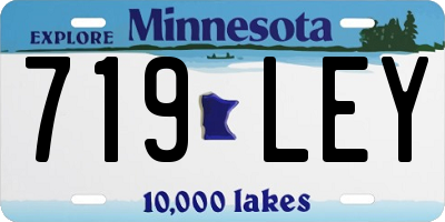 MN license plate 719LEY