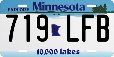 MN license plate 719LFB