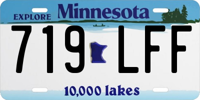 MN license plate 719LFF