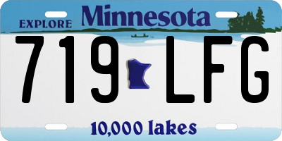 MN license plate 719LFG