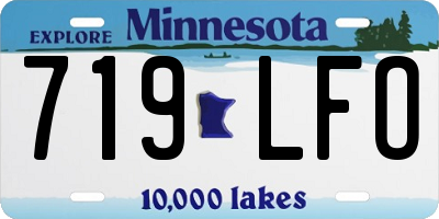 MN license plate 719LFO