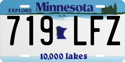 MN license plate 719LFZ