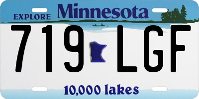 MN license plate 719LGF