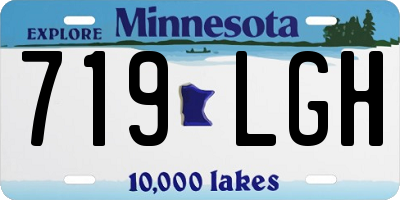 MN license plate 719LGH