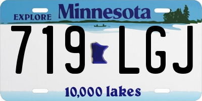 MN license plate 719LGJ