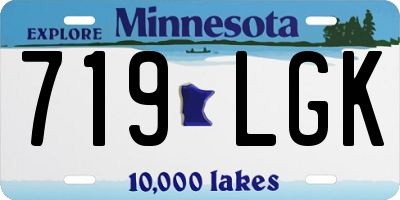 MN license plate 719LGK